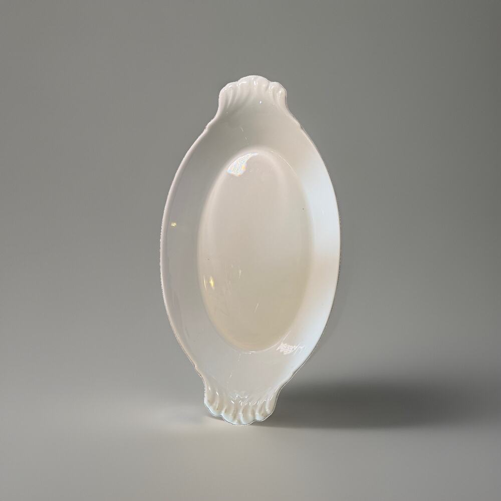 Pillivuyt White Porcelain Au Gratin Casserole Dish 13” X 7 3/8” France E812